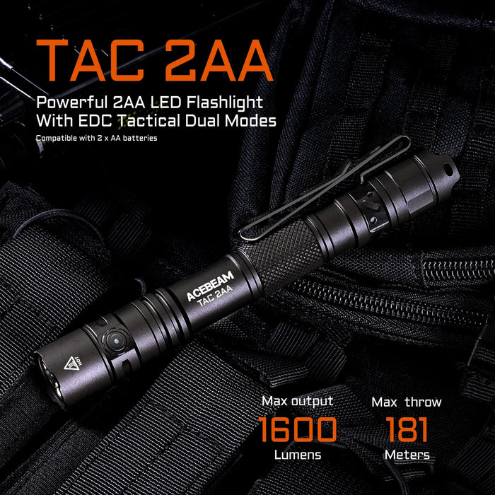 Acebeam TAC 2AA EDC Flashlight - Blue***Will ship around November 25th*** Flashlight Acebeam 