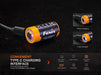 Fenix ARB-L16 800UP USB rechargeable LI-ION 16340 Battery FlashLightWorld Canada 