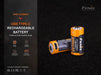 Fenix ARB-L16 800UP USB rechargeable LI-ION 16340 Battery FlashLightWorld Canada 