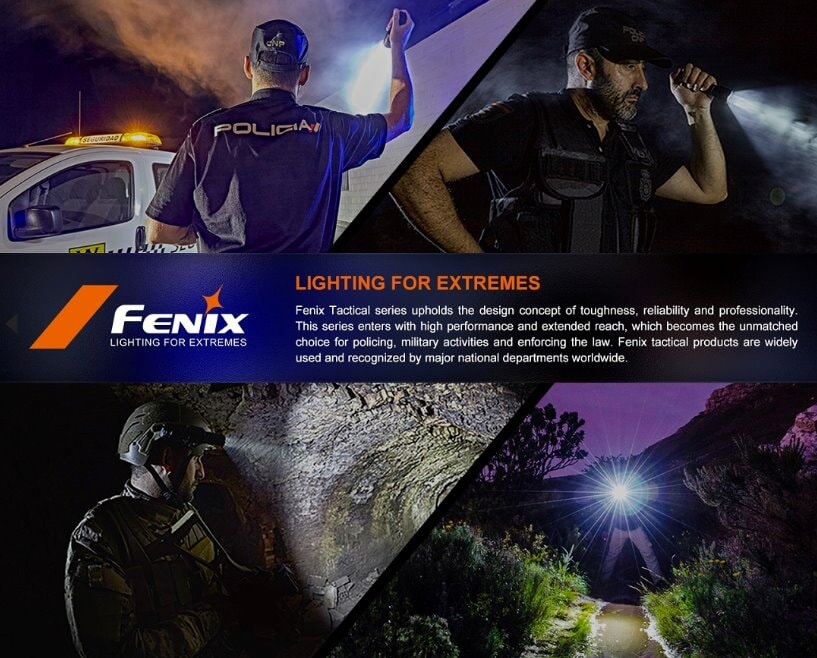 Fenix GL23R Tactical Light with Green Laser Flashlight Fenix 