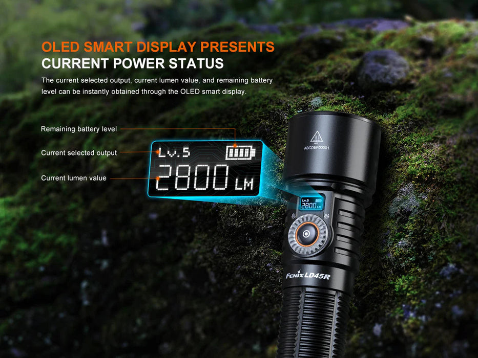 Fenix LD45R Digital Focus Rechargeable LED Flashlight Flashlight Fenix 