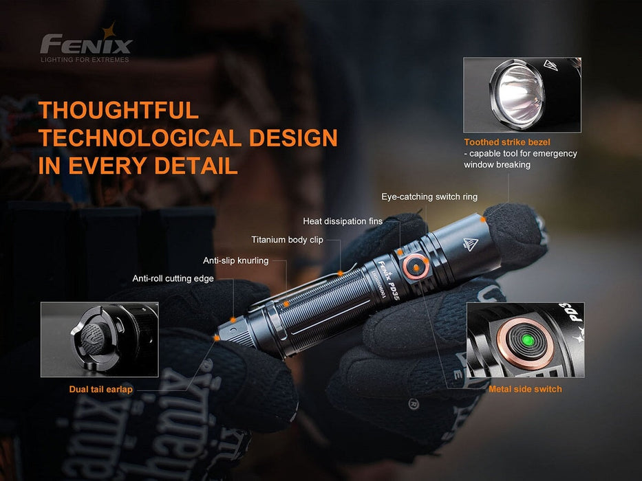 Fenix PD35 V3.0 Rechargeable Compact Flashlight ***Will ship around October 18th*** Flashlight Fenix 