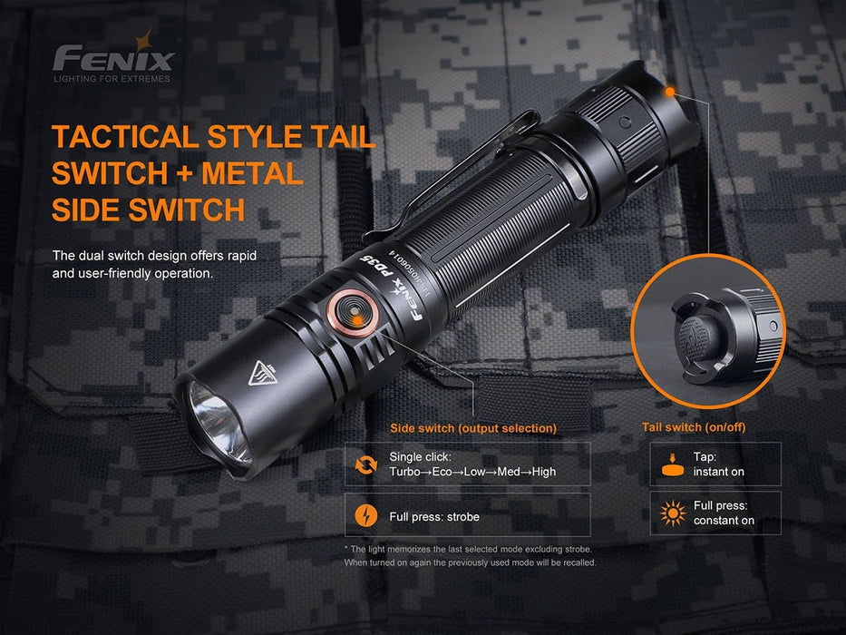 Fenix PD35 V3.0 Rechargeable Compact Flashlight ***Will ship around October 18th*** Flashlight Fenix 