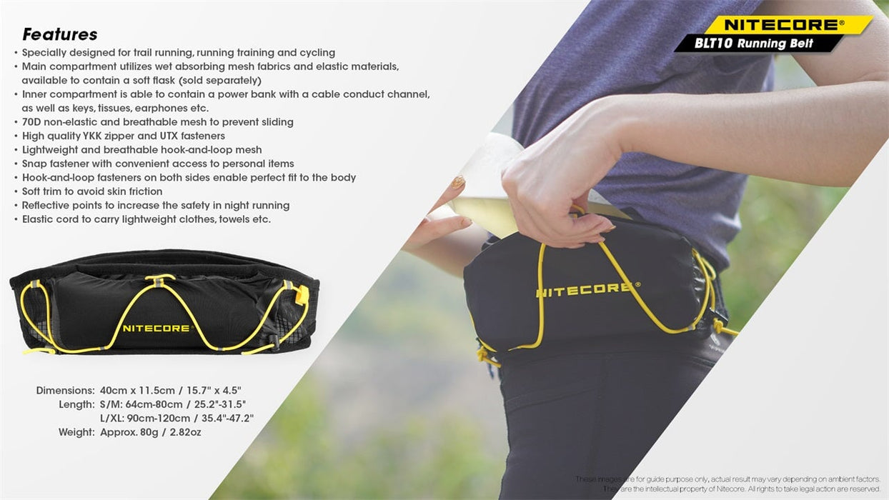 Nitecore BLT10 Running Belt Running Belt Nitecore 