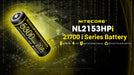 Nitecore NL2153HPi 21700 Li-ion 20A Battery 5300mAh Rechargeable Batteries Nitecore 