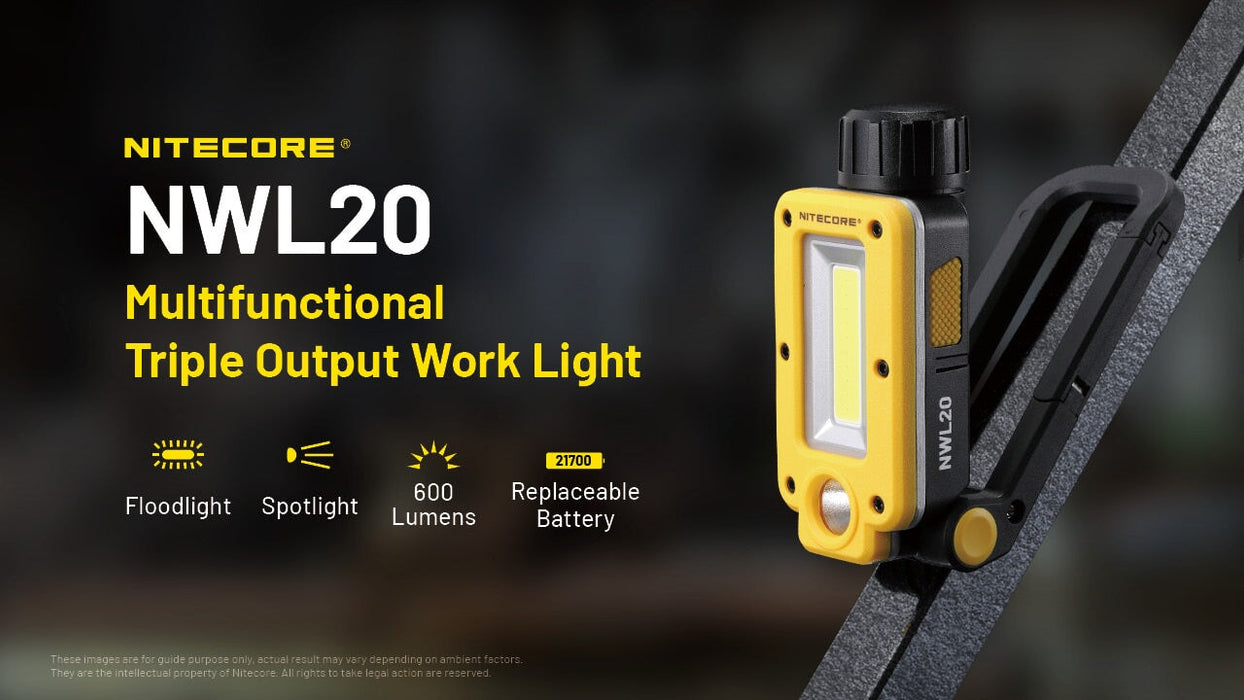 Nitecore NWL20 Magnetic Utility light - 600 Lumens Flashlight Nitecore 