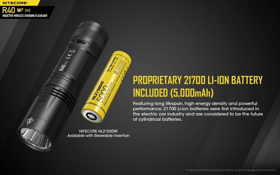 Nitecore R40 V2 Rechargeable LED Flashlight Flashlight Nitecore 